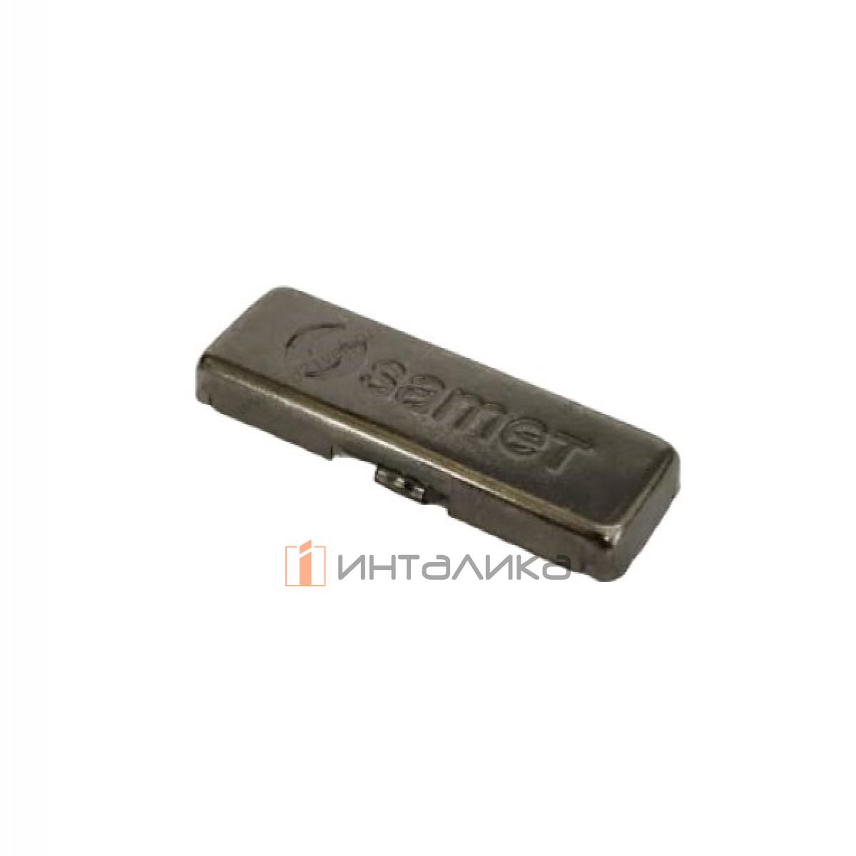 Заглушка SAMET на плечо петли Master Black, с логотипом, черный