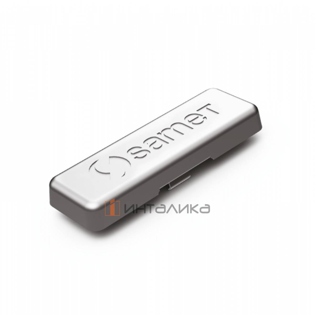 Заглушка SAMET на плечо петли Master, с логотипом, никель