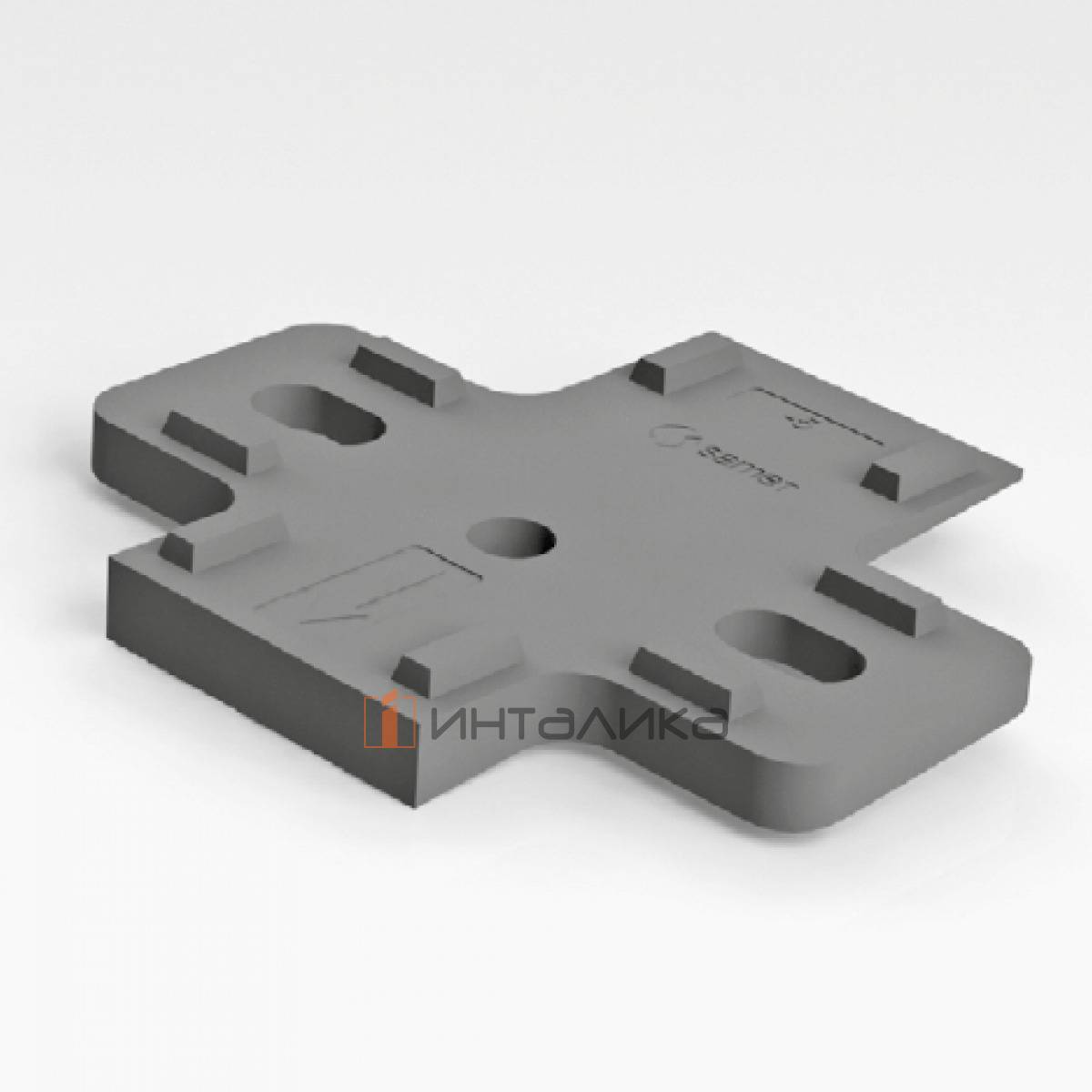 Угловая подкладка - 5° под петли SAMET Star Track / Star, серый