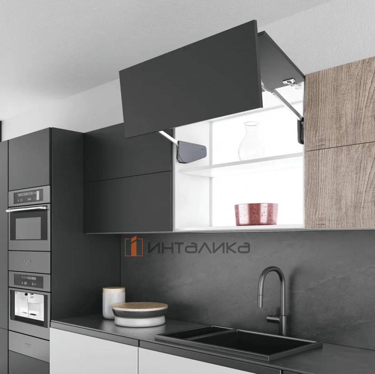 Комплект складного подъемного механизма САМЕТ Мульти-Мек / SAMET Multi-Mech, B1, рычаг 345, G5.0-11.0, H860-1040, антрацит