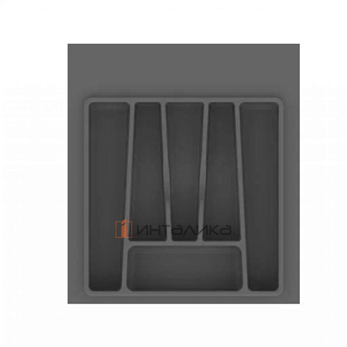 Лоток для столовых приборов САМЕТ / SAMET, 440х490х50, пластик, серый