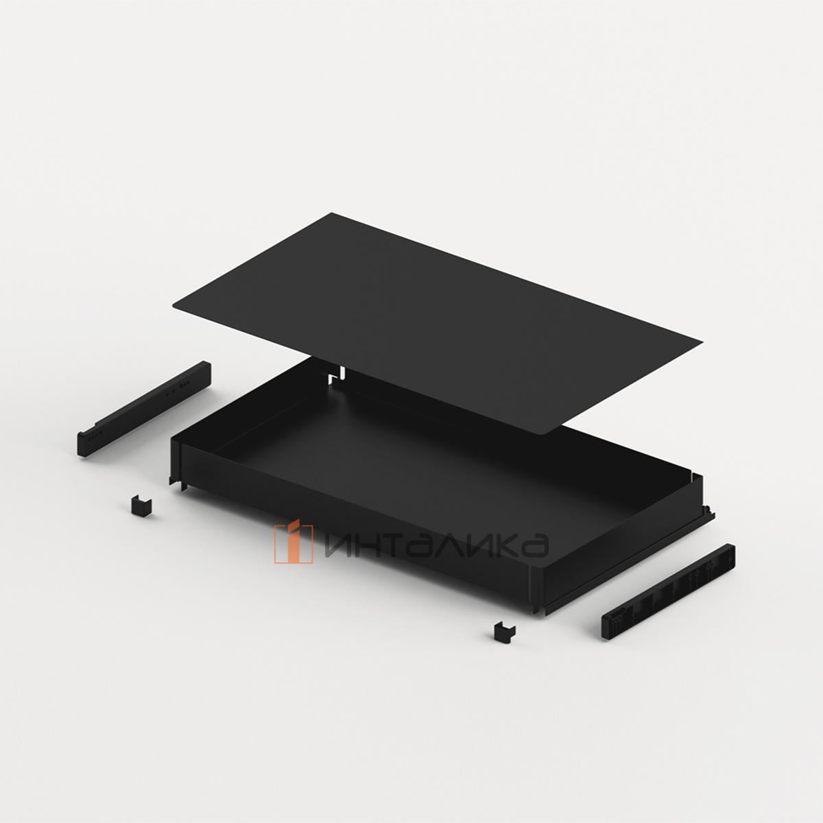 Выдвижная корзина HETTIC Наро / Naro 200, 1-уровнень, с противоскользящим покрытием, KB 900, H120, G15, антрацит