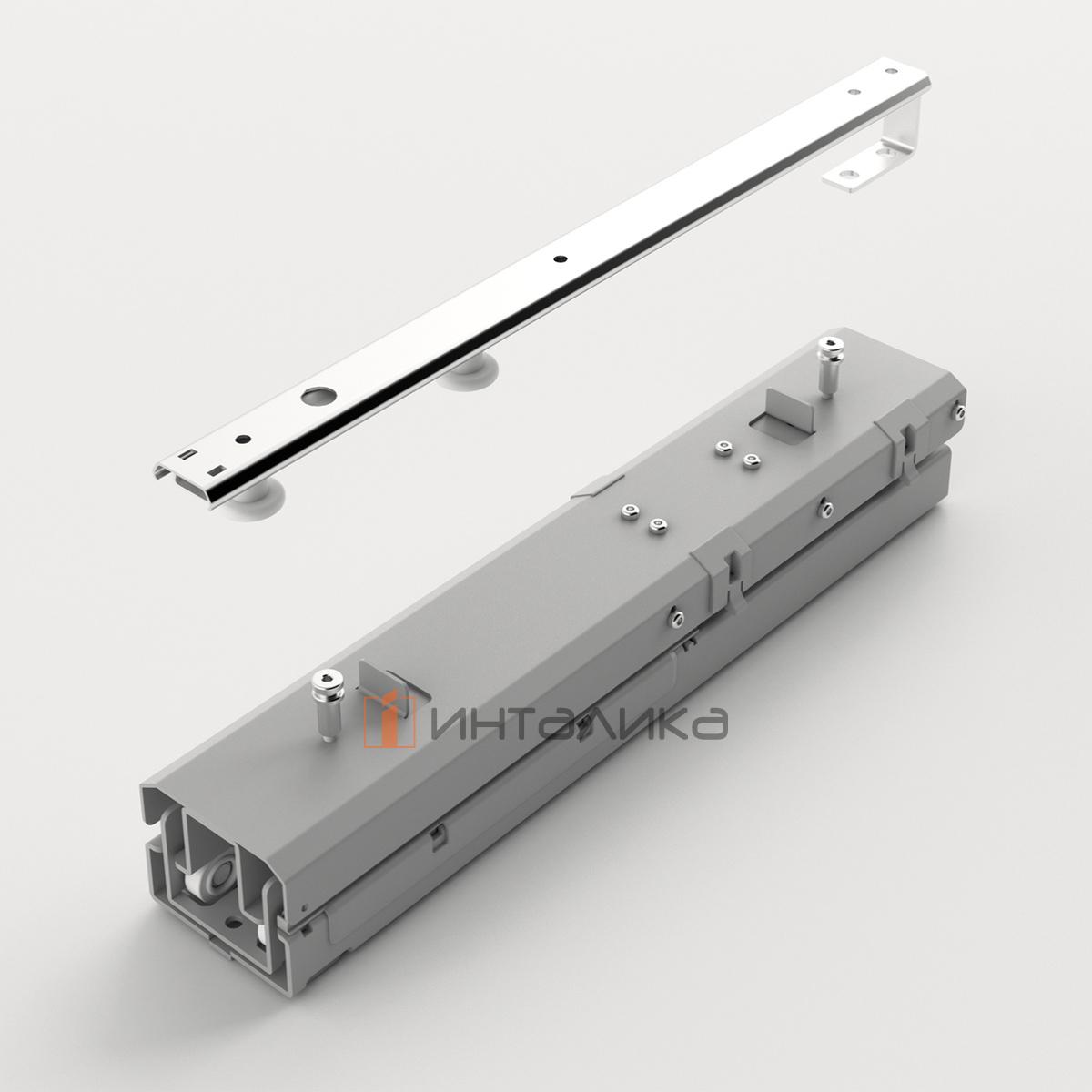 Комплект направляющих HETTICH Олона / Olona, демпфер на закрывание/открывание, с синхронизацией, G100, серебристый