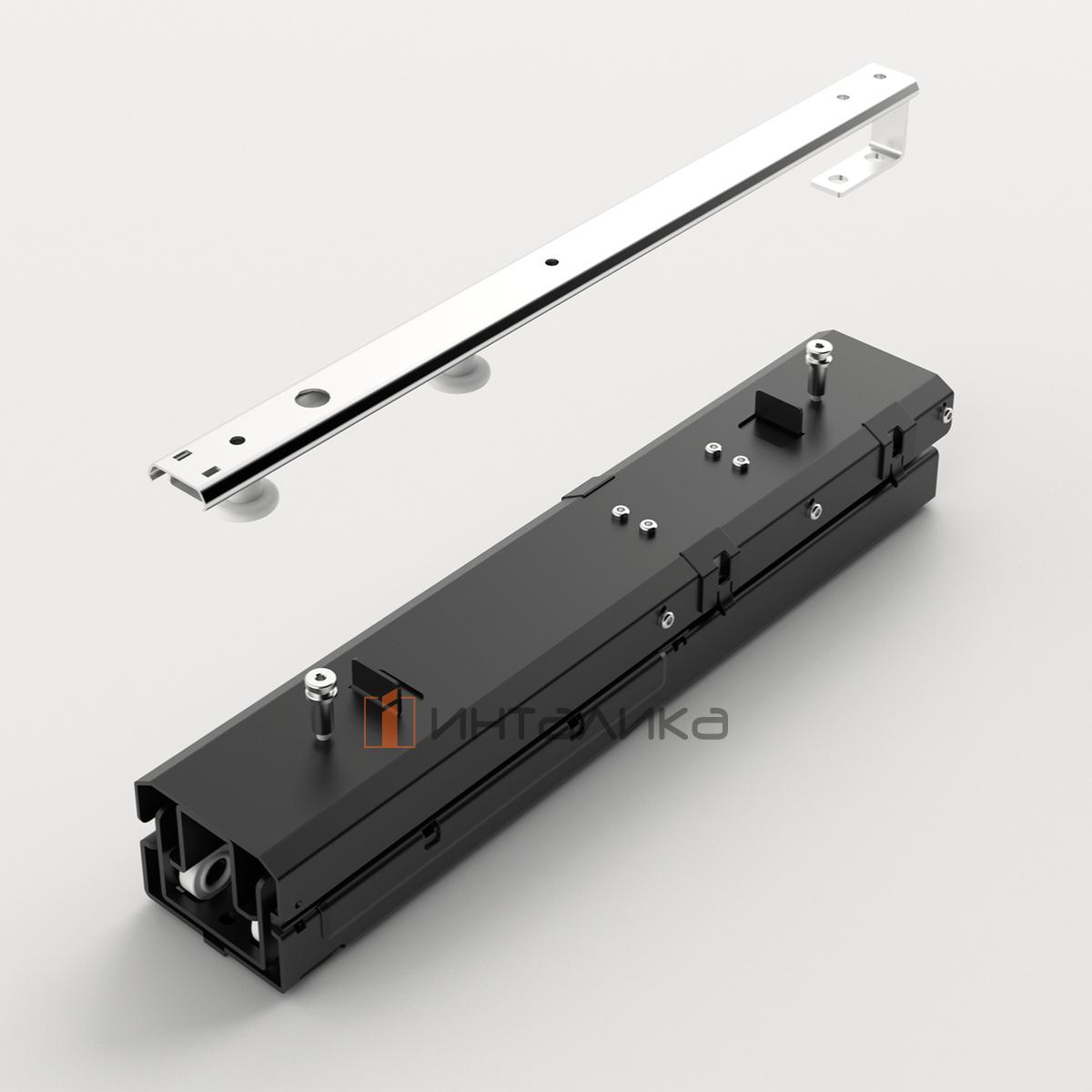 Комплект направляющих HETTICH Олона / Olona, демпфер на закрывание, G100, антрацит