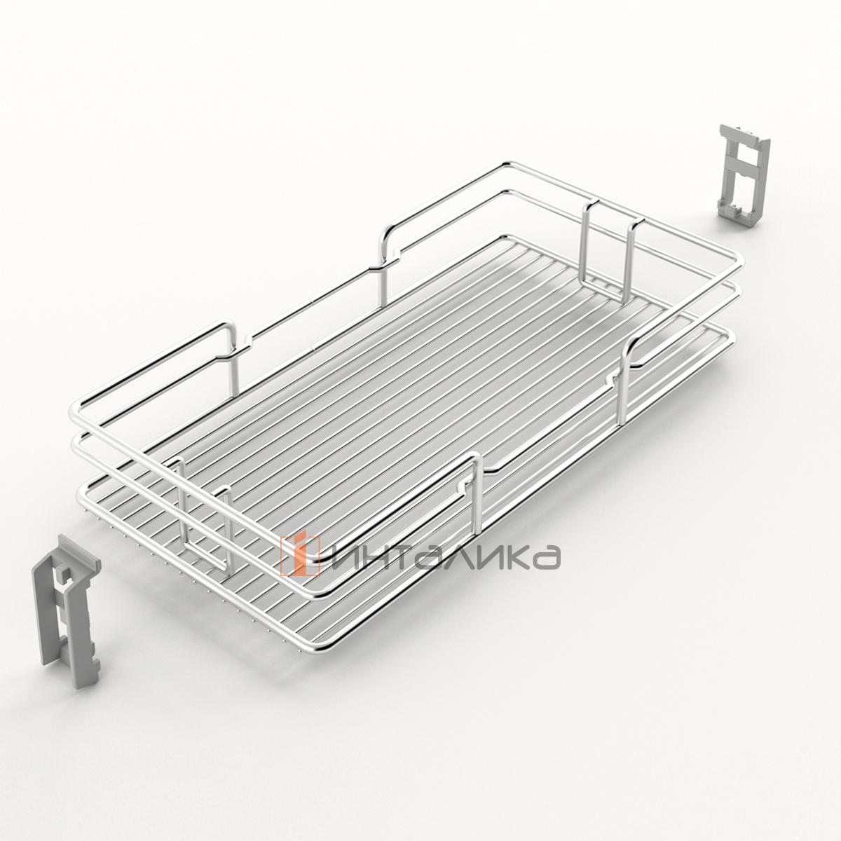 Навесная полка HETTICH Олона / Olona 100, ширина шкафа 300, хром