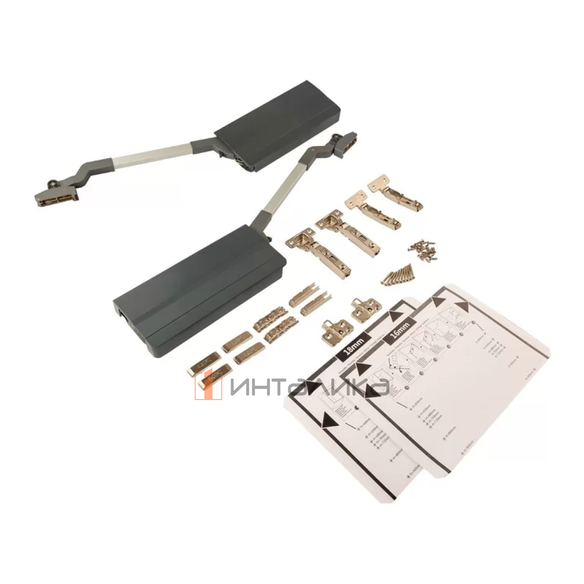 Комплект складного подъемного механизма DTC Top Stay ST, G4.8-8.1, H960-1040, серый