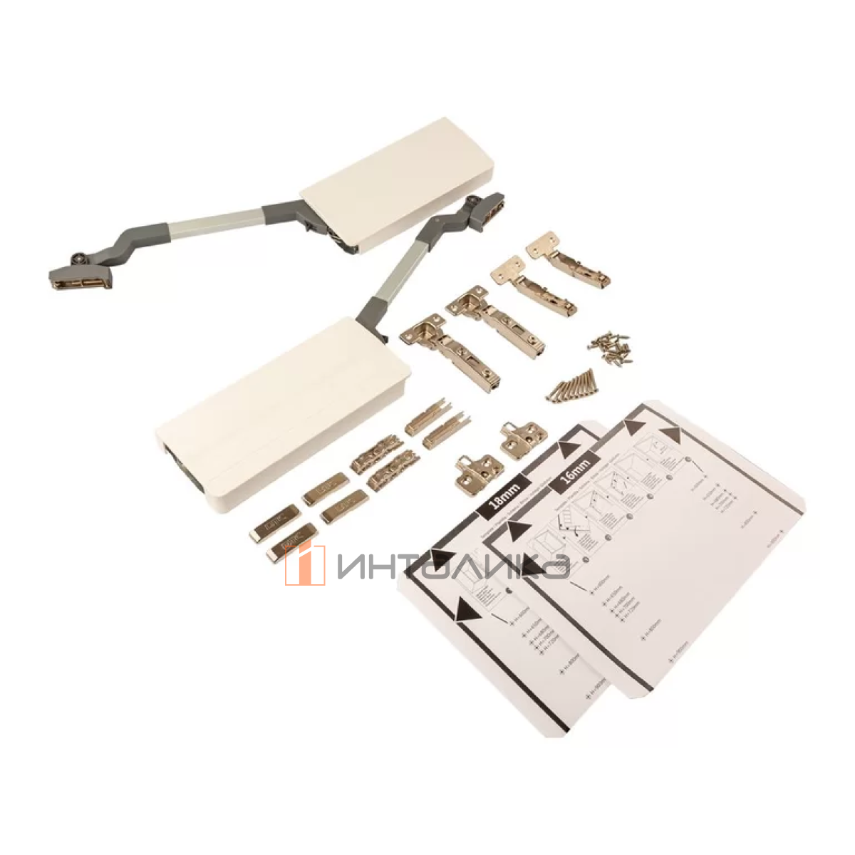 Комплект складного подъемного механизма DTC Top Stay ST, G4.8-8.1, H960-1040, белый