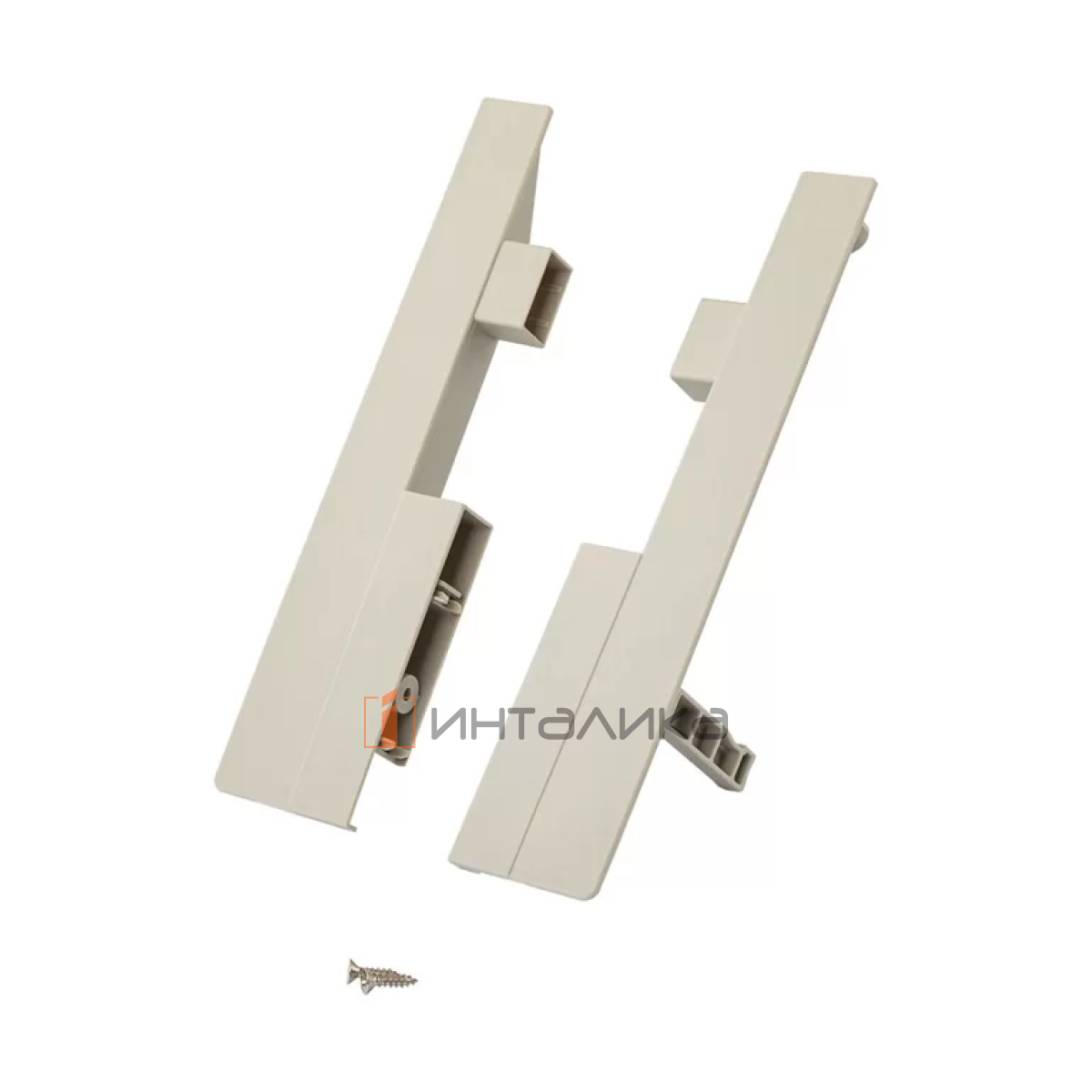 Комплект соединителей передней панели DTC для внутреннего ящика Dragon Box под 2 рейлинга, H199, серый