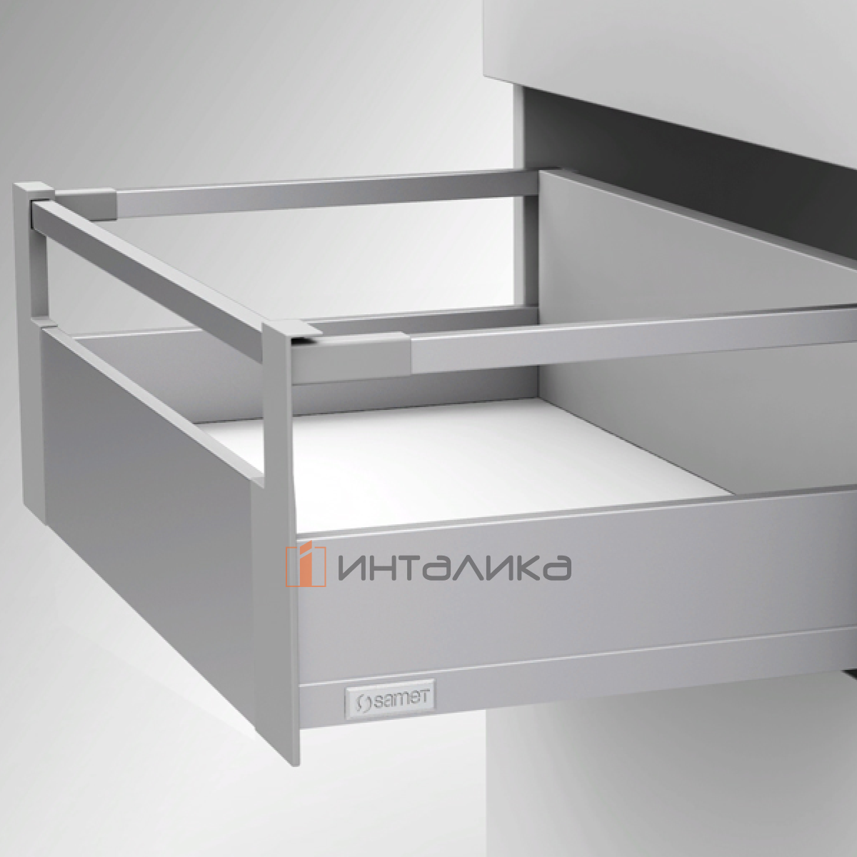 Комплект держателей передней панели с рейлингом SAMET Flowbox, H106, мокка