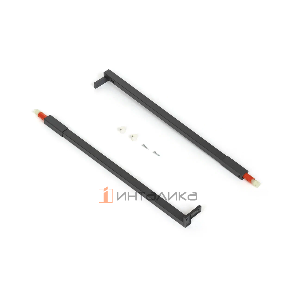 Комплект рейлингов для деревянной задней стенки SAMET Flowbox, NL300, антрацит