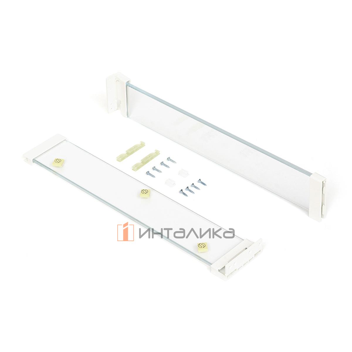 Комплект стеклянных панелей для боковин ящика SAMET Flowbox, NL500, антрацит