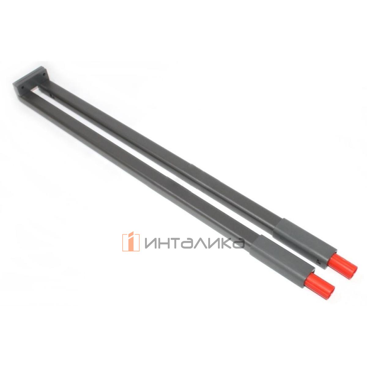 Комплект рейлингов для деревянной задней стенки SAMET Alphabox, NL400, антрацит