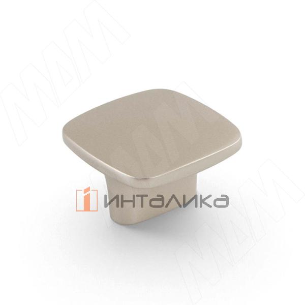 Ручка-кнопка 16мм, никель матовый