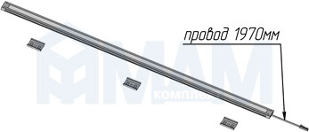 Длина провода светодиодного светильника FINO для подсветки под корпусом (артикул FI12)