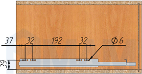 Установка корзины-посудосушителя PARTNER (Vibo) с креплением к боковинам, чертеж 2